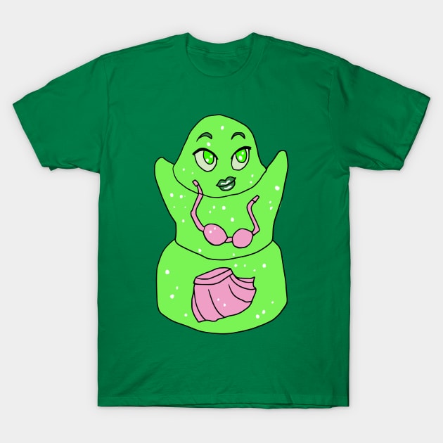 Slime Girl in Bikini CHIBI MONSTER GIRLS Series I T-Shirt by angelasasser